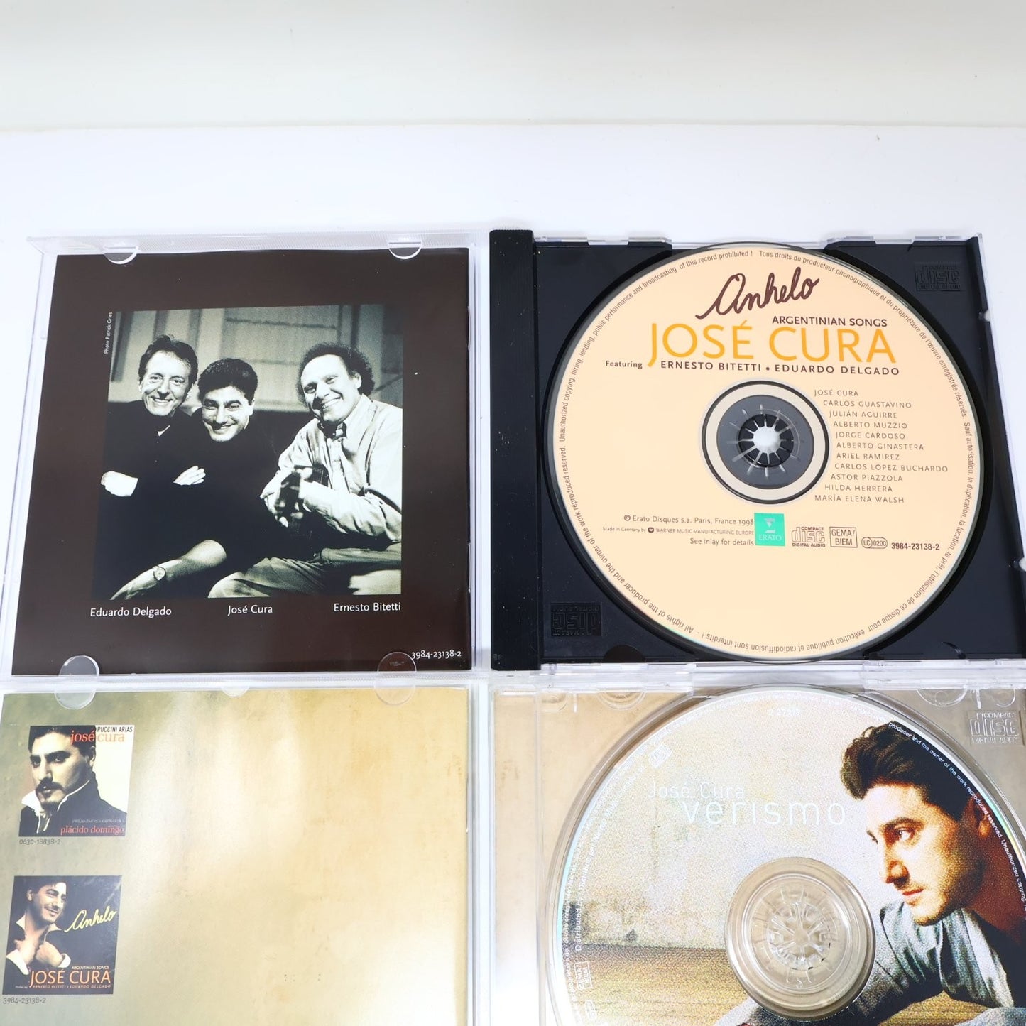 José Cura 3 CD Lot Anhelo/Verismo/Puccini Arias Classical Erato Philarmonia