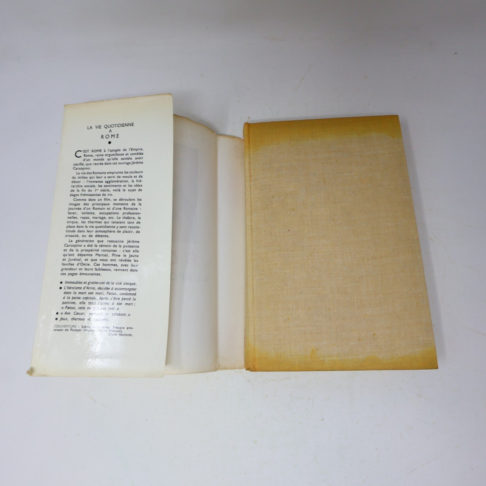 1963 La Vie Quotidienne à Rome à l'Apogée de l'Empire Jérôme Carcopino Hachette