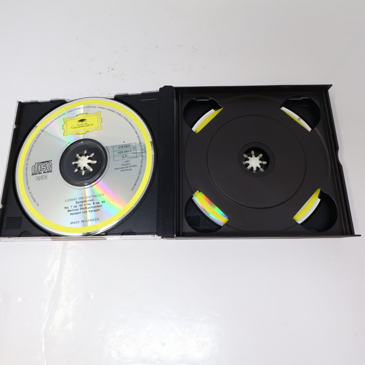 Beethoven Karajan #1-2 Symphonies 1-9 Lot 2 CD Boxset Deutshe Grammophon Tested