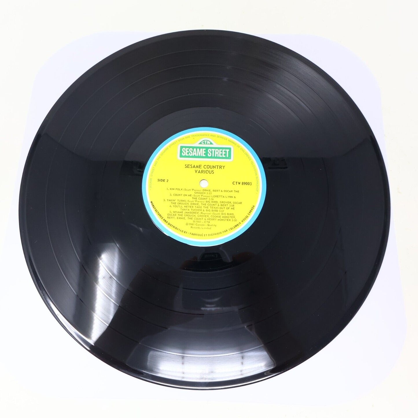 Sesame Street Sesame Country LP Record 1981 Children Big Bird Music CTW 89003