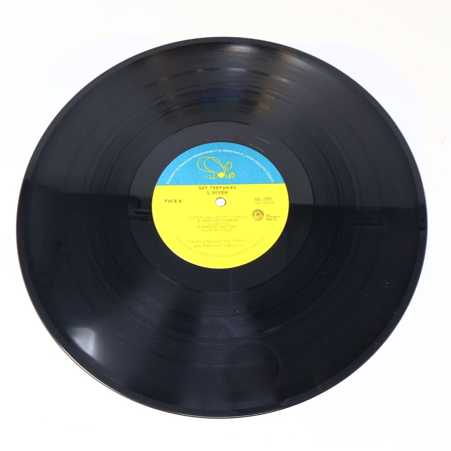 Guy Trépanier Lot 2 Disques LP Fragile L'hiver/Pour Un Gars Heureux Record Vinyl