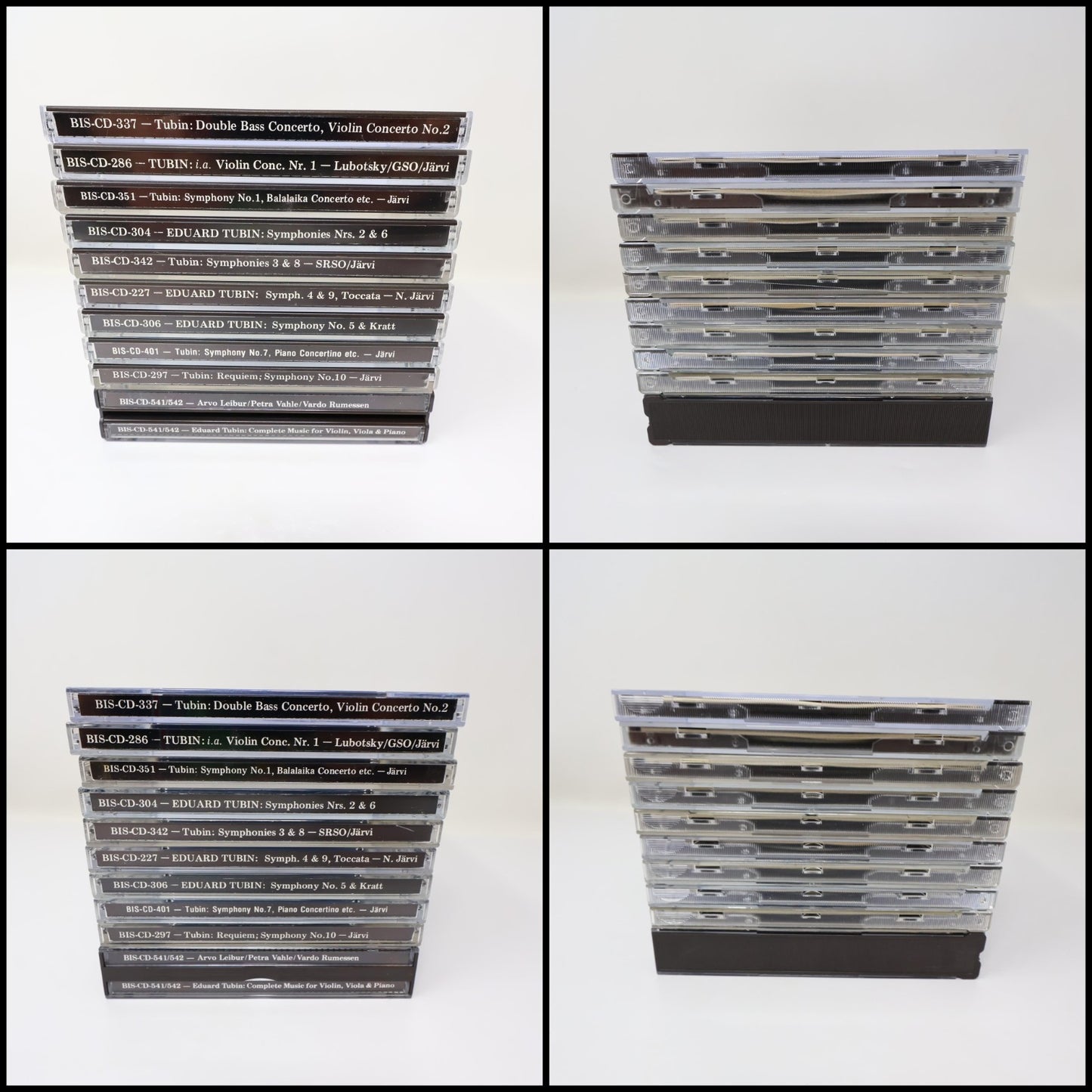 Eduard Tubin 10 CD Lot BIS Complete Violin-Viola-Piano/Symphonies #1-10 N. Järvi