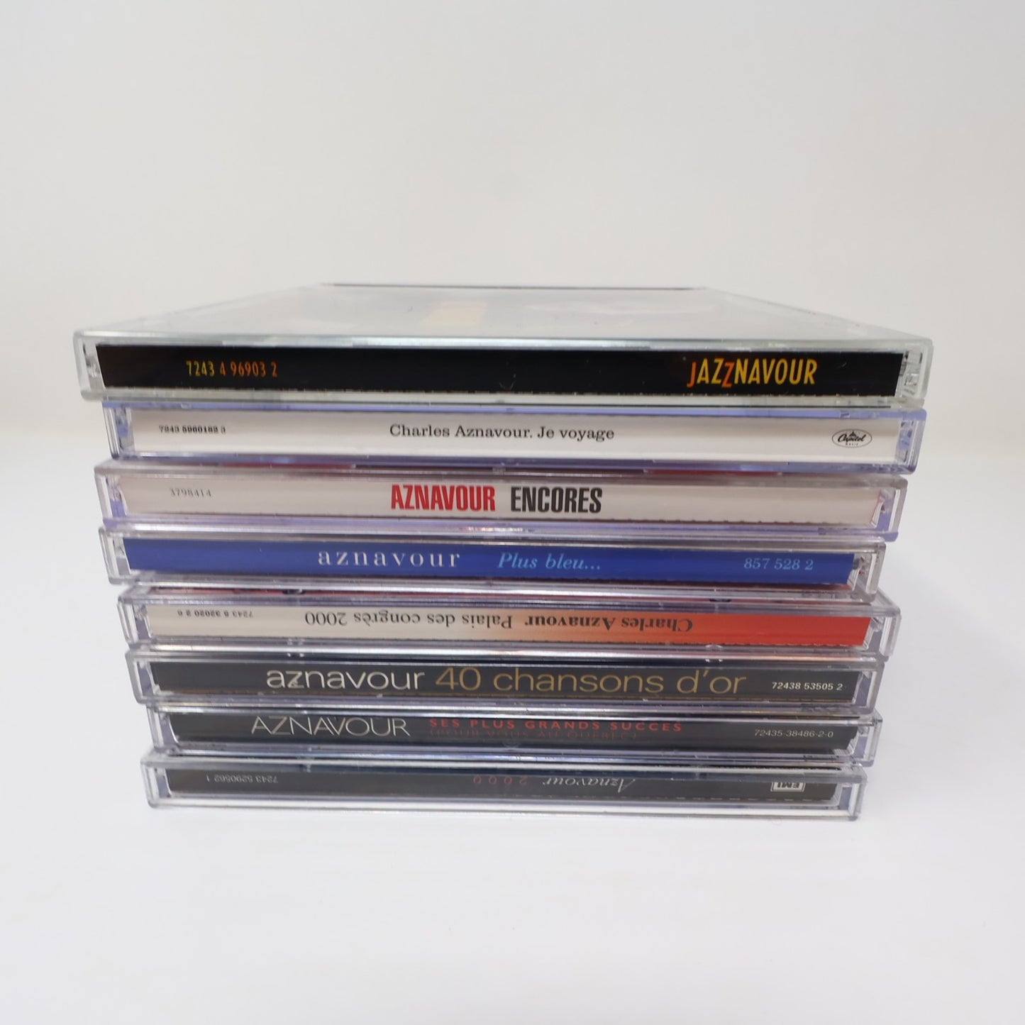 Charles Aznavour Lot 8 CD Je Voyage/Jazznavour/Encores/Plus Bleu/Grands Succès