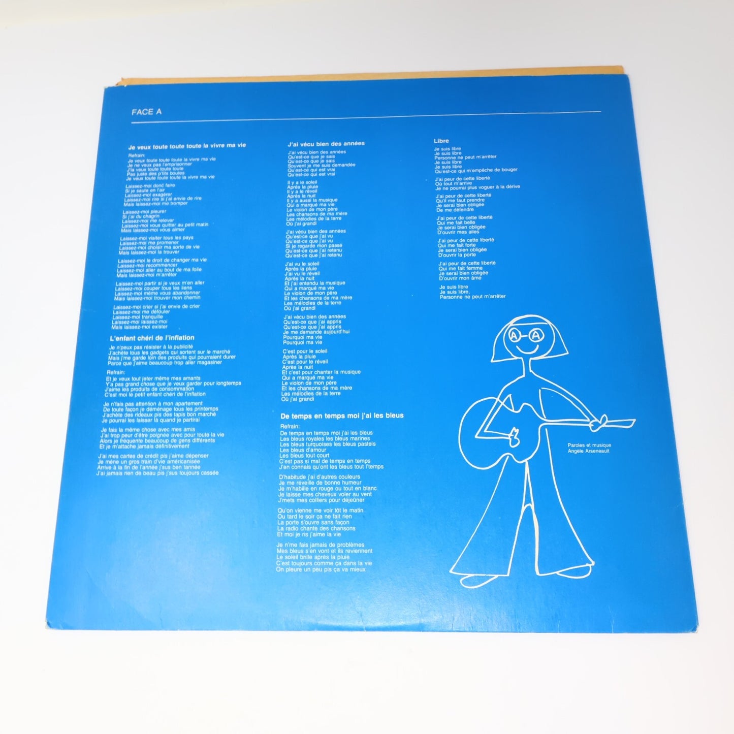 Angèle Arsenault Lot 2 Disques Record Moi J'mange Libre/Y'a Une Étoile Pour Vous