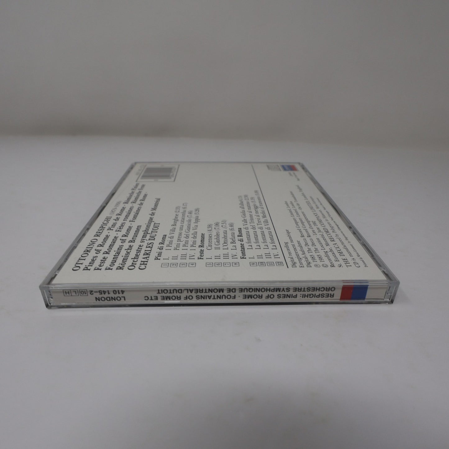 Respighi Charles Dutoit/OSM CD Pines Of Rome/Fountains Of Rome/Feste Romane 1983
