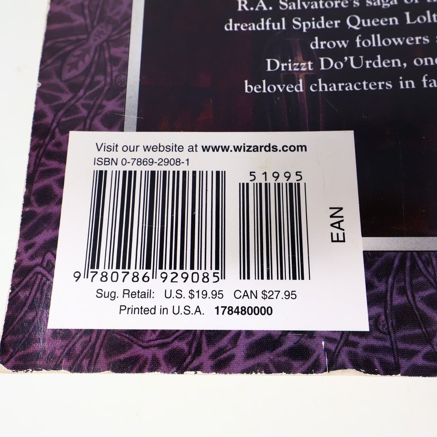 2003 Legacy of the Drow Collector's Edition Forgotten Realms by R.A. Salvatore