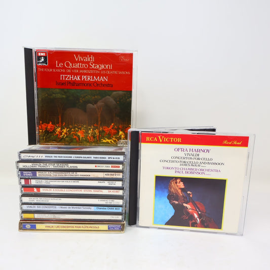 Vivaldi 11 CD Lot Le Quattro Stagioni/6 Violins Concertos/Flute Concertos op 10