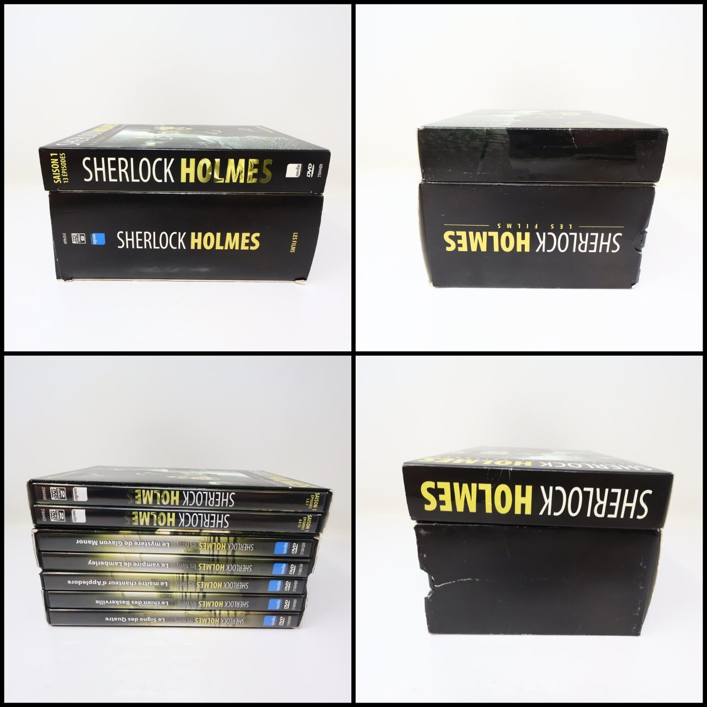 Sherlock Holmes Saison 1/Les Films Lot 2 DVD Français Jeremy Brett 4:3 Testés