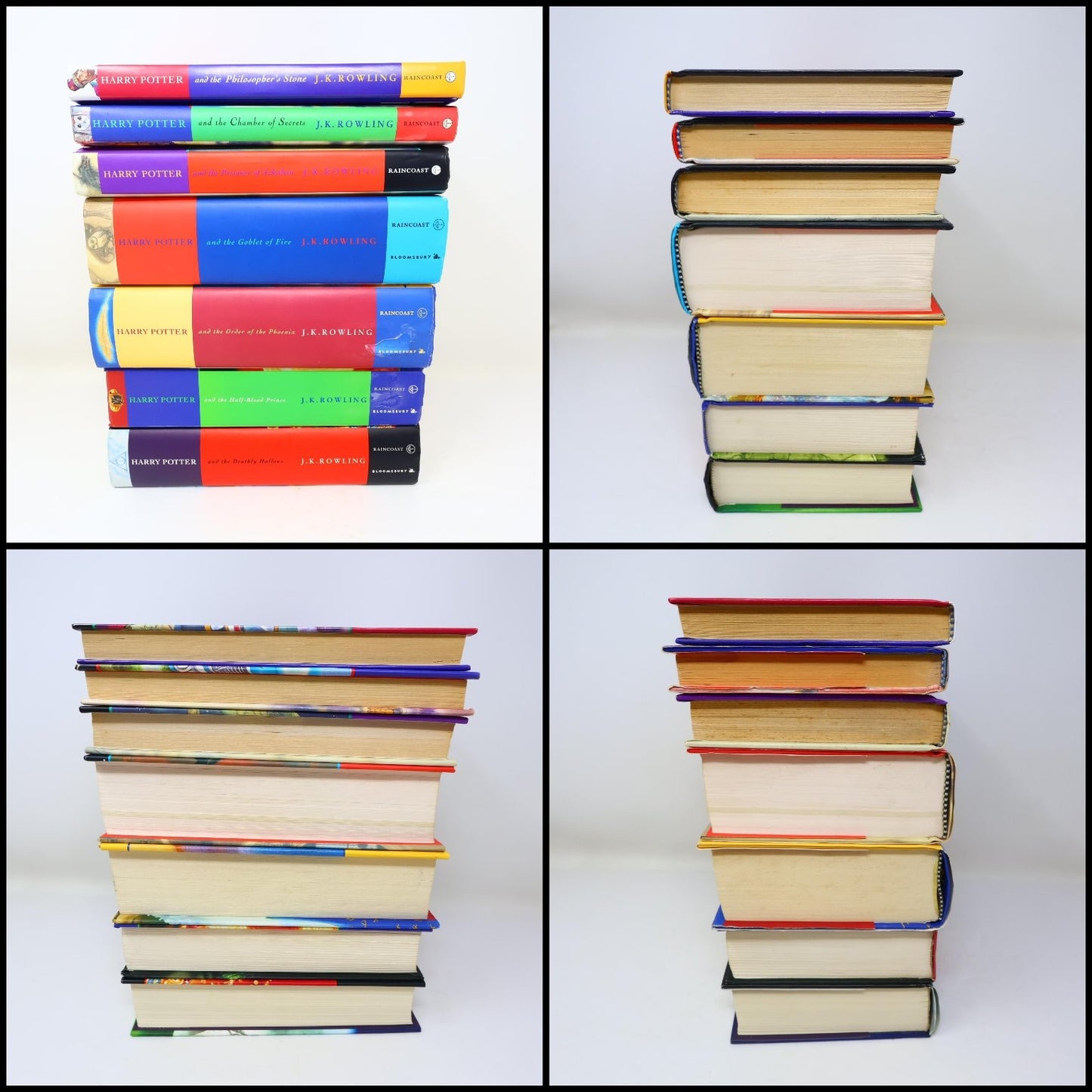 Harry Potter 1-7 Complete Set Books Lot Raincoast/Bloomsbury Rowling Hardcover