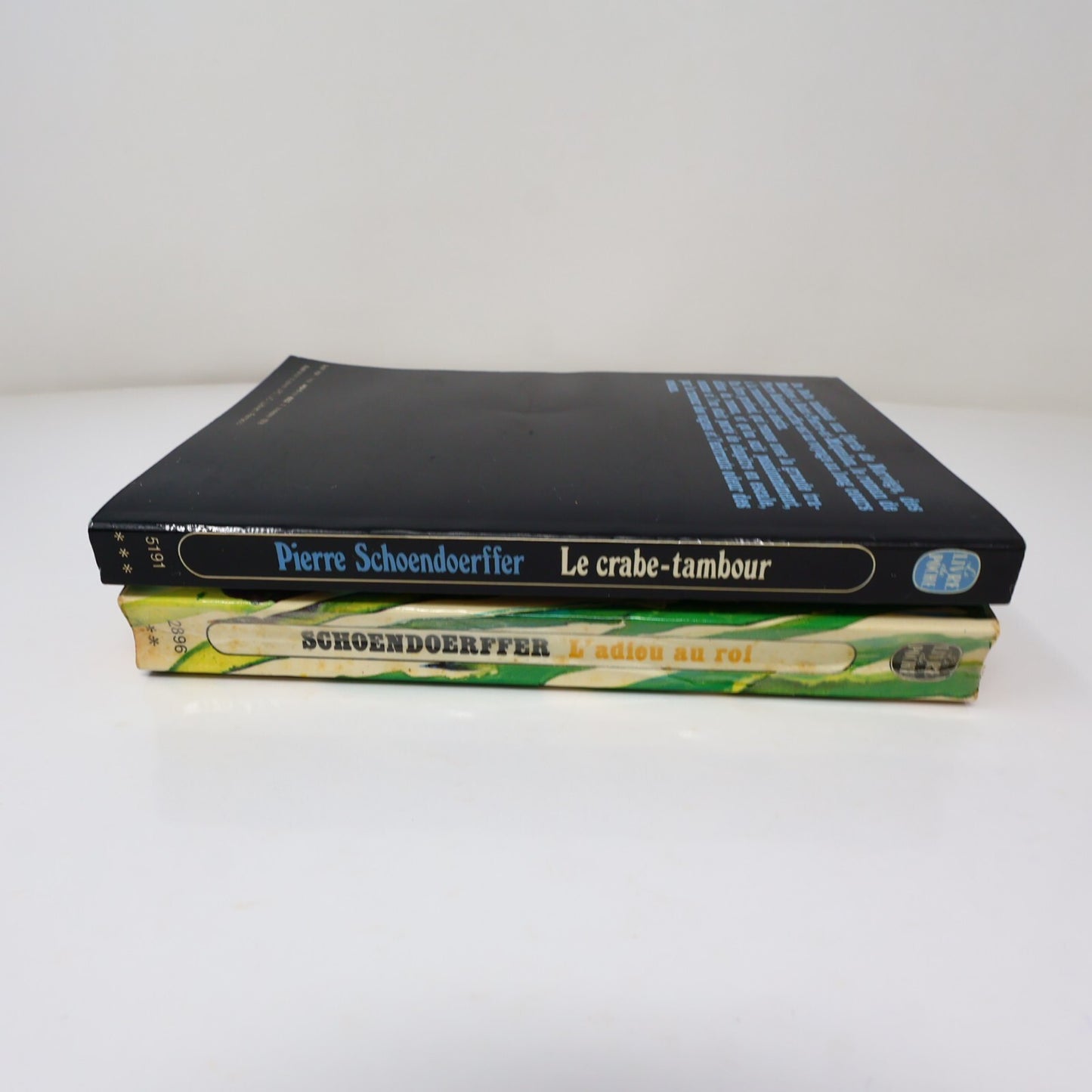Pierre Schoendoerffer Lot 2 Livres Poche Le Crabe-Tambour/L'Adieu au Roi Roman