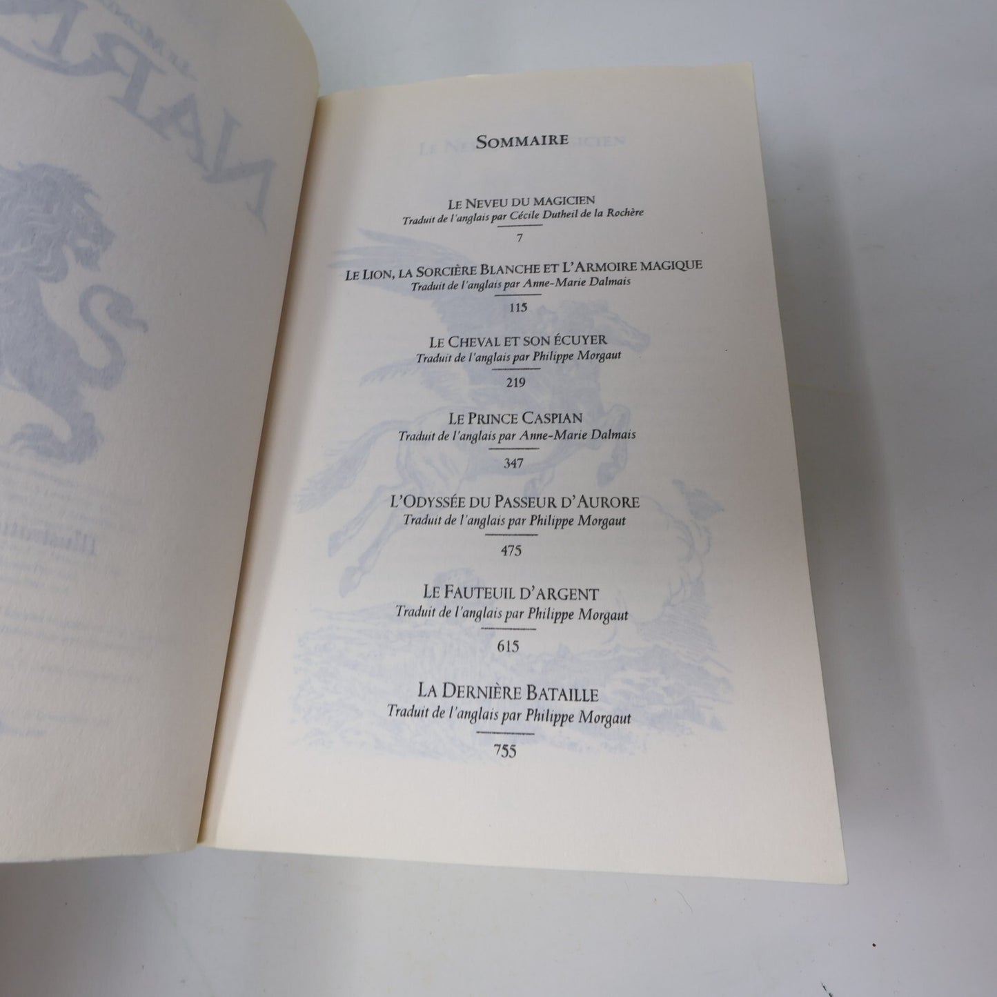 2006 Le Monde de Narnia C.S. Lewis Fantasy Fantastique Omnibus Illustré Français