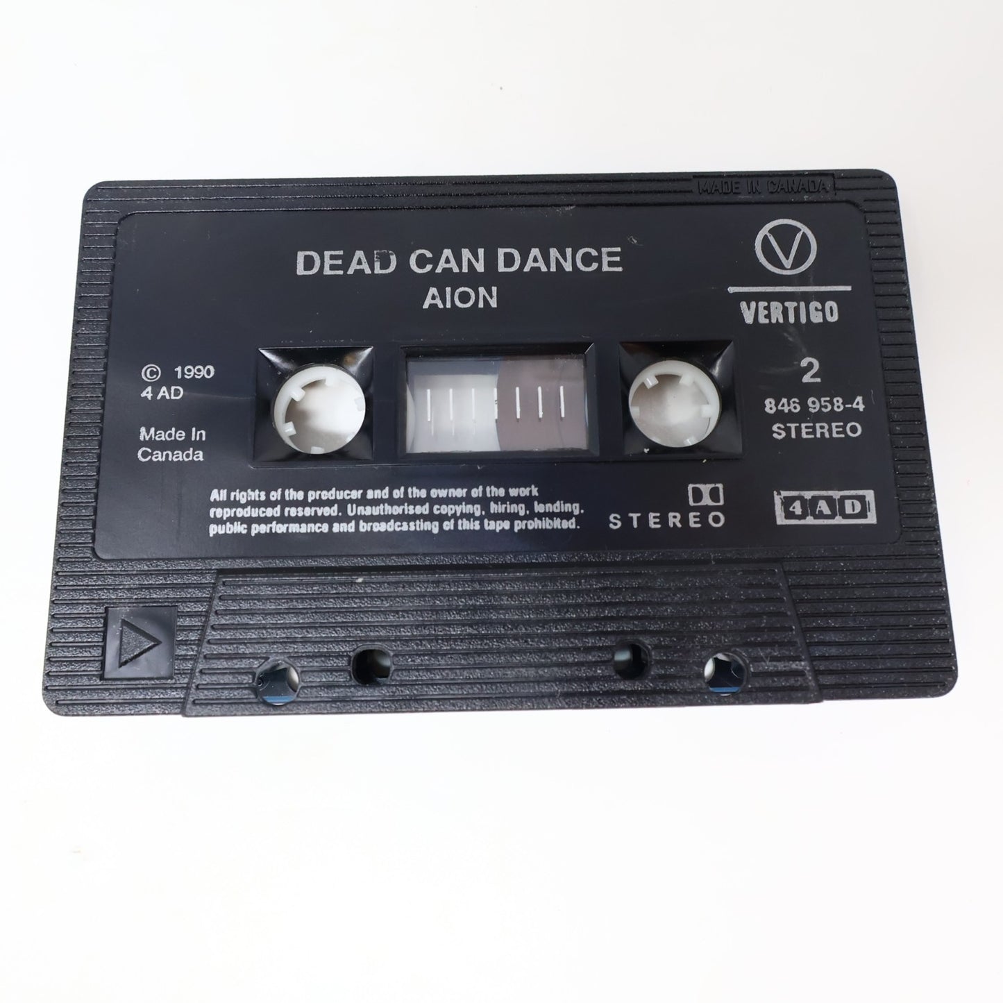 Dead Can Dance Aion Cassette Saltarello/Mephisto/Radharc 1990 Vertigo 846 958-4