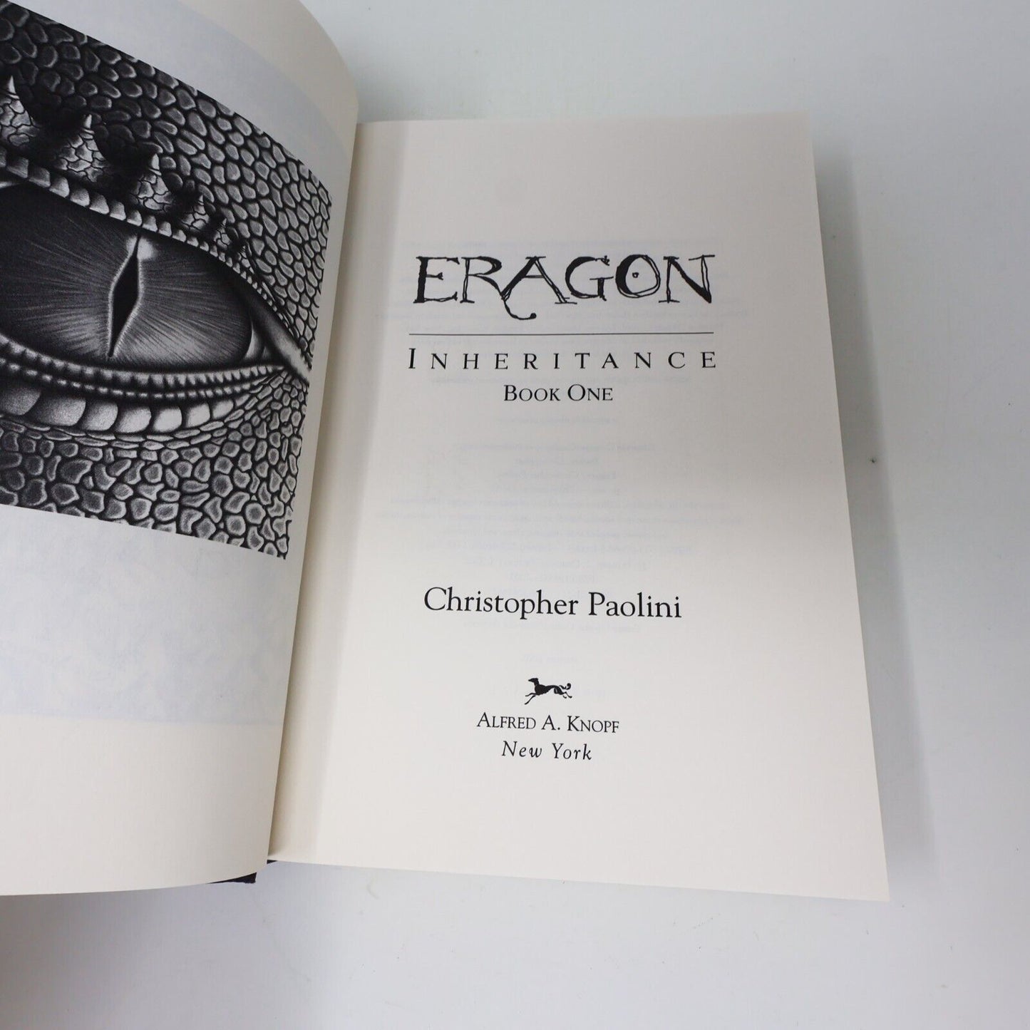 Eragon Inheritance #1-4 Lot 4 Books Christopher Paolini Knopf Hardcover 2000s HC