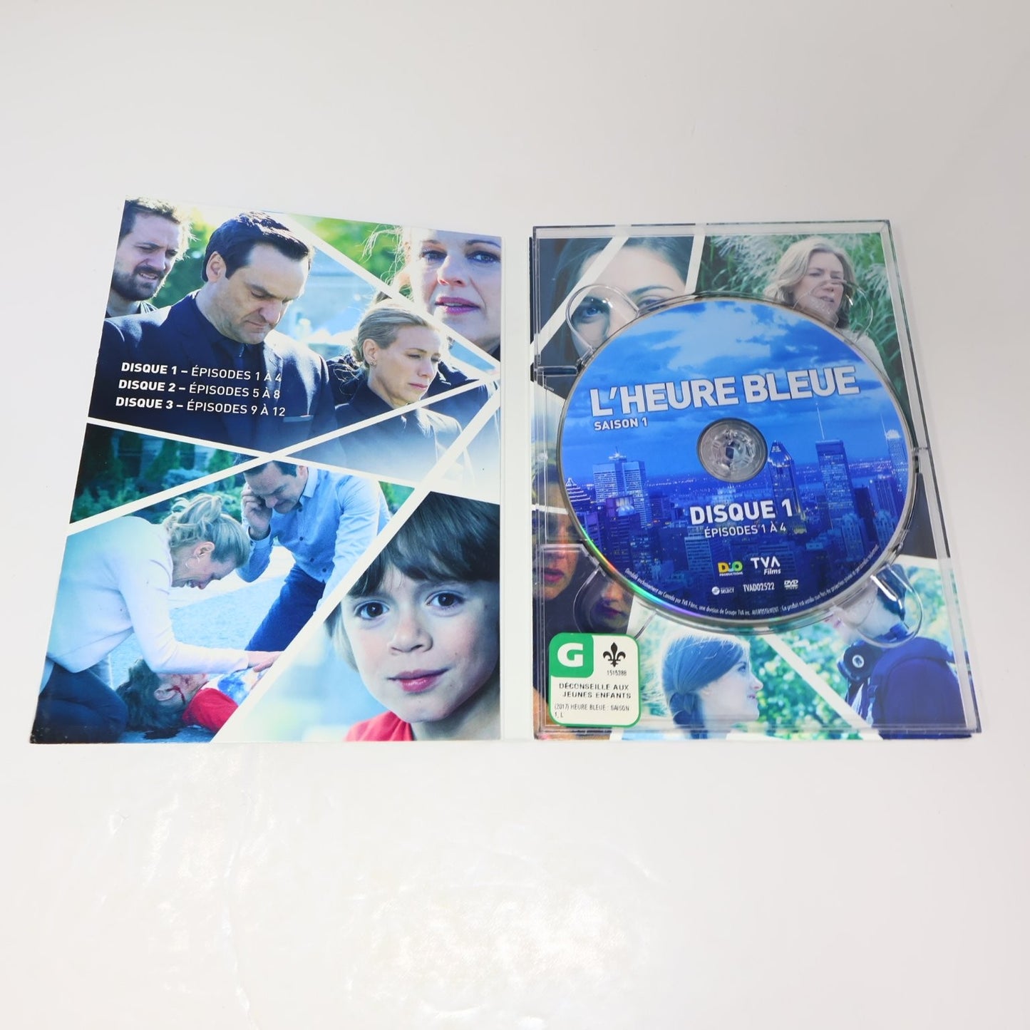 L'Heure Bleue DVD 2017 Saison 1 Céline Bonnier/Benoît Gouin Drame TVA Films NTSC