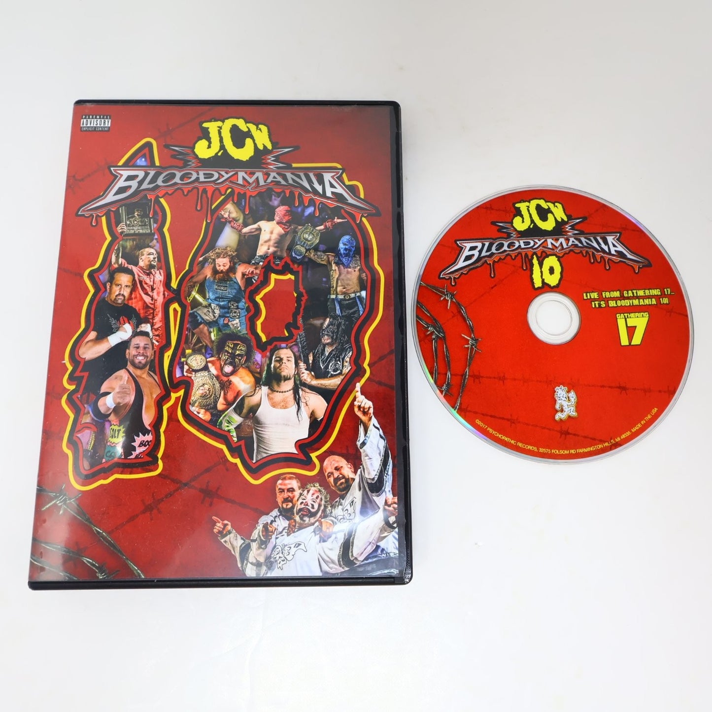 JCW Juggalo Championship Wrestling Bloodymania #10 DVD 2017 Live NTSC Swoggle