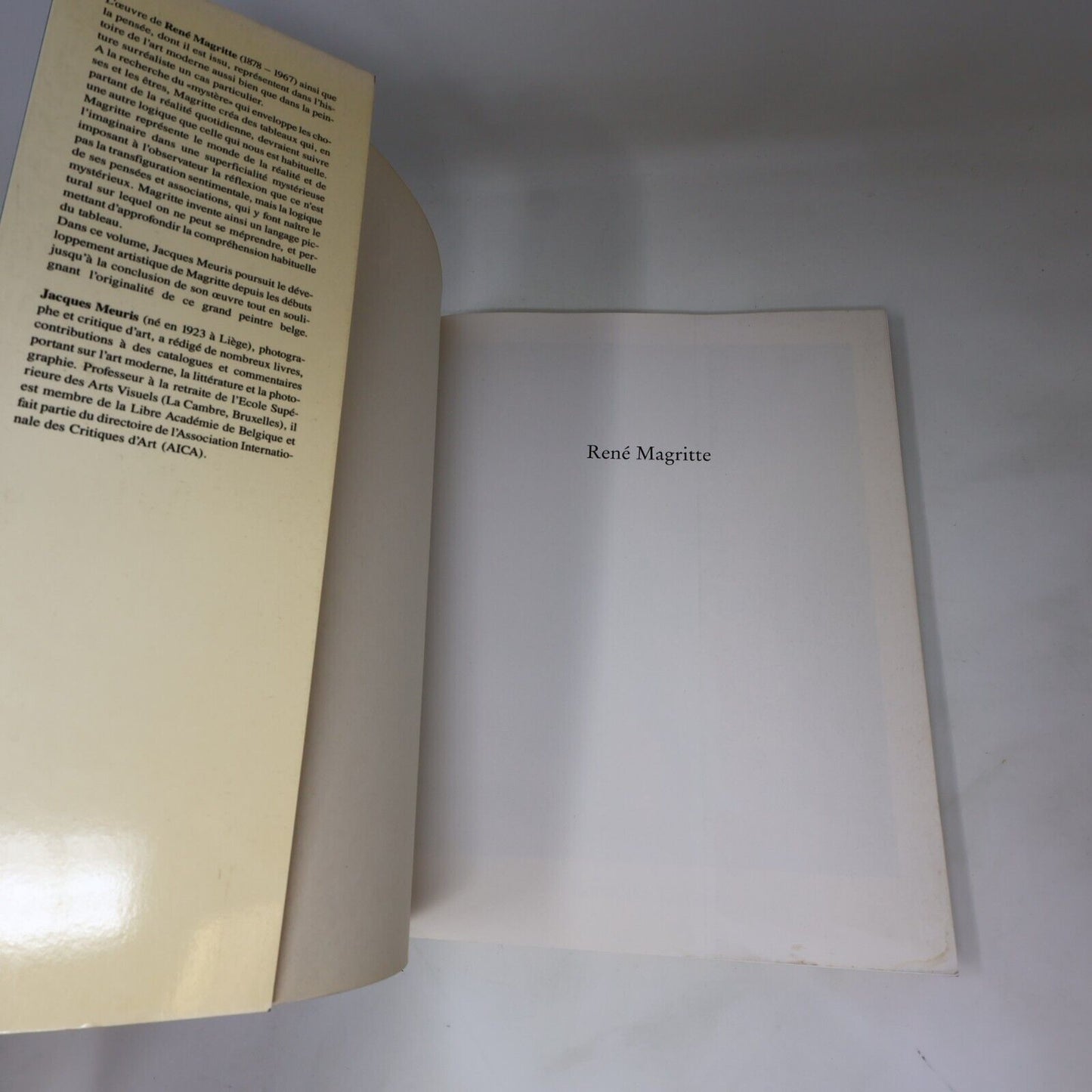 1994 René Magritte 1898-1967 Art Monographie d'Artiste de Jacques Meuris Livre