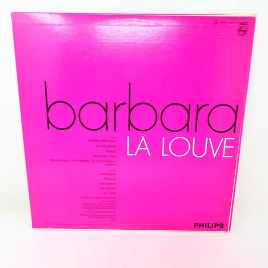 Barbara La Louve LP Record 1973 Philips French Chanson 33 RPM 6325 073 Excellent