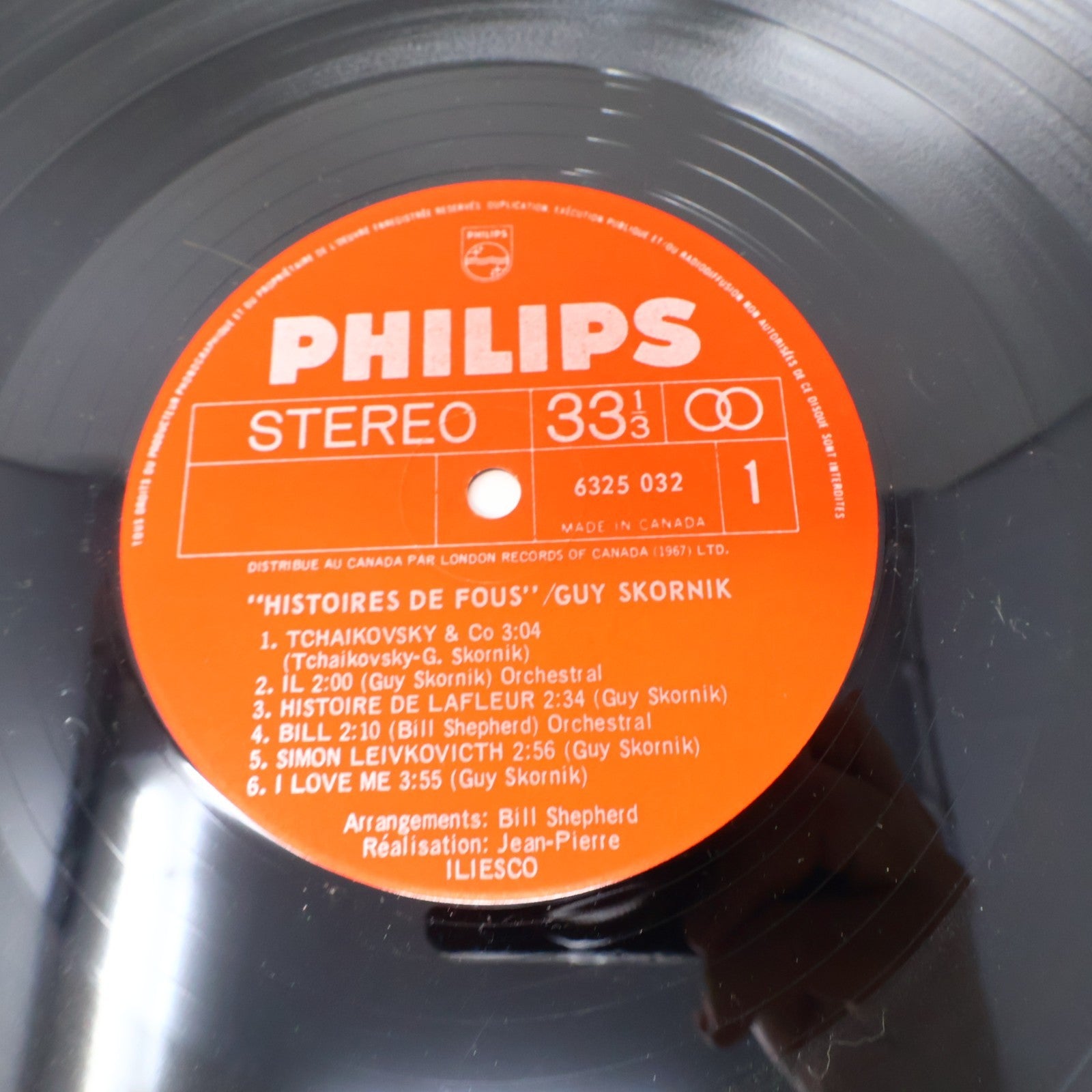 Guy Skornik Lot 2 Disques Histoires D'Amour/de Fous LP Record Philips 1973-1974