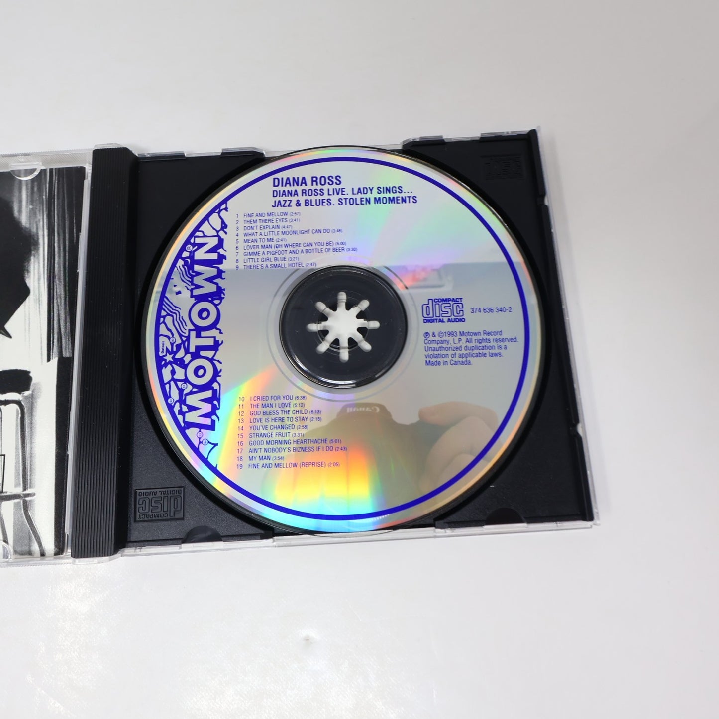 Diana Ross Live Stolen Moments The Lady Sings... Jazz And Blues CD Motown 1993