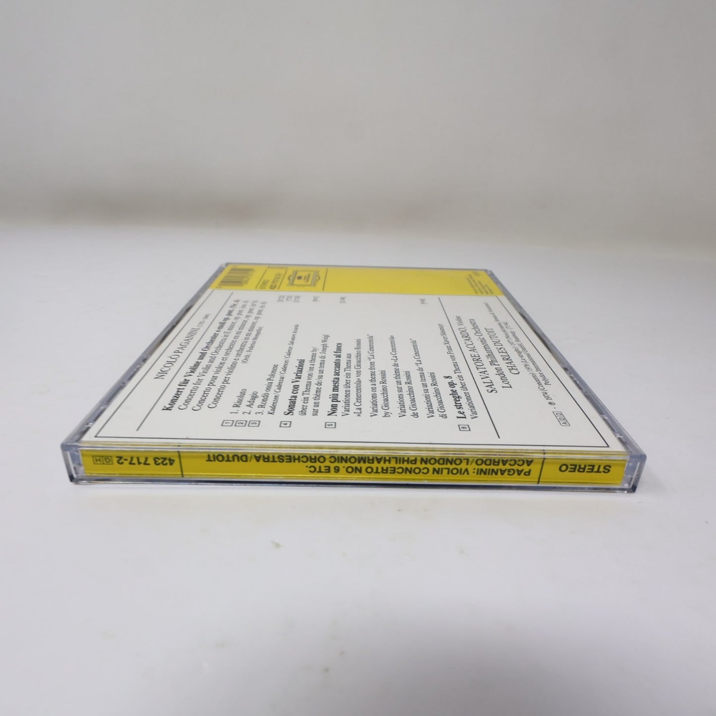 Paganini Violinkonzert/Violin Concerto #6 CD Paganini/Dutoit Deutsche Grammophon