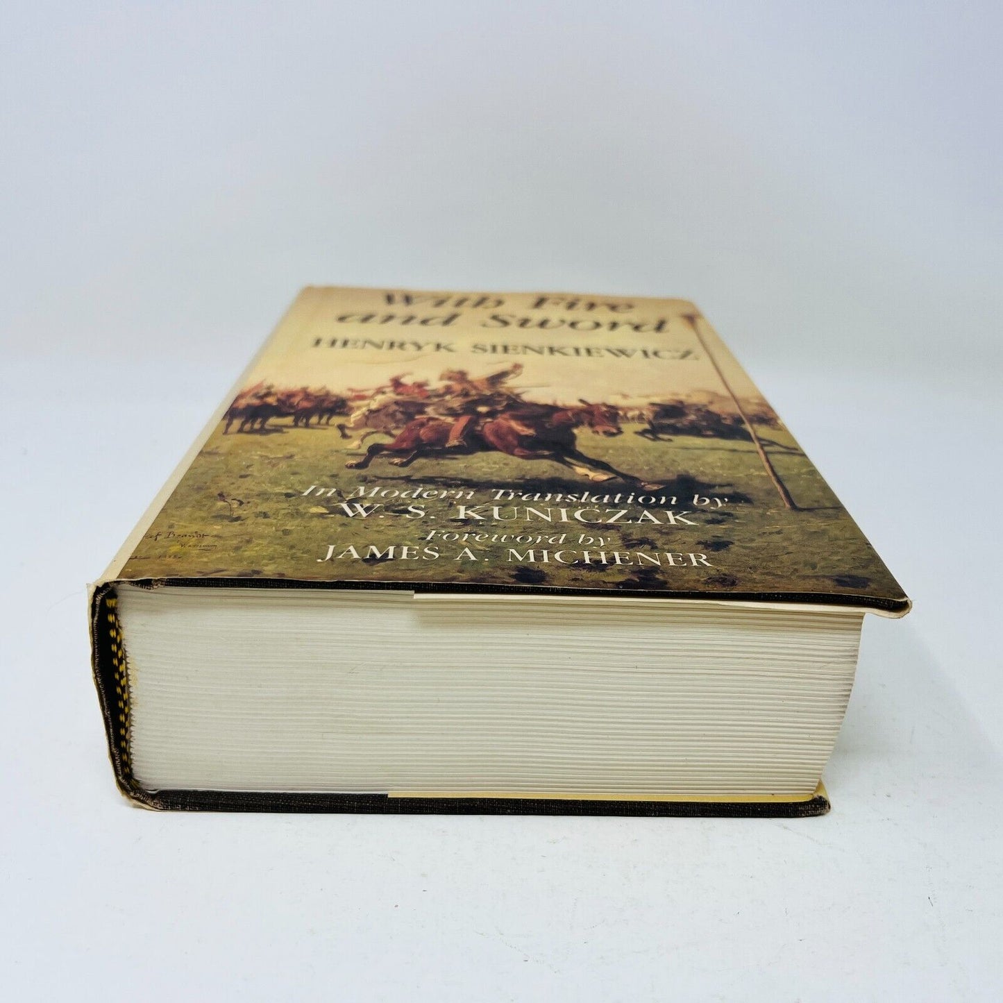 1991 With Fire and Sword by Henryk Sienkiewicz Hardcover DJ Copernicus Society