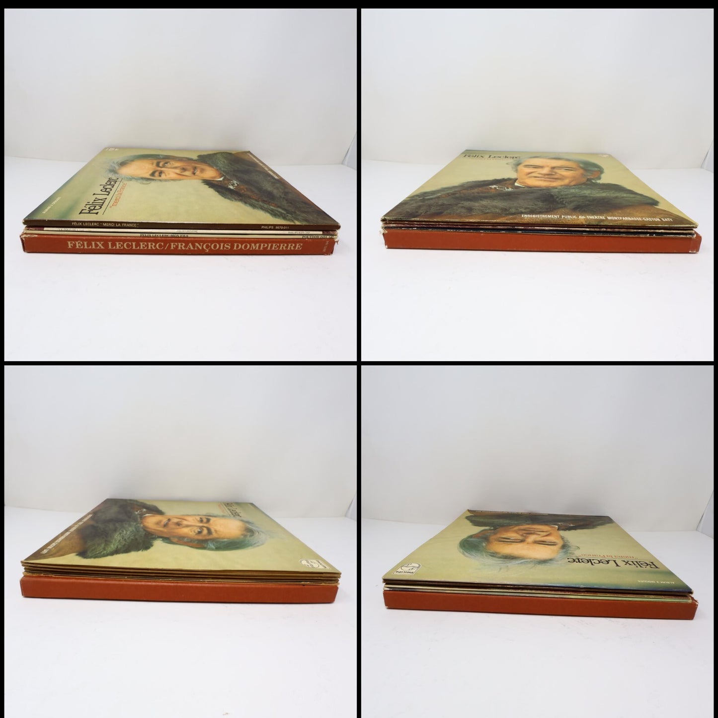 Félix Leclerc Lot 4 Disques Mon Fils/Chansons Dans La Mémoire Longtemps Record