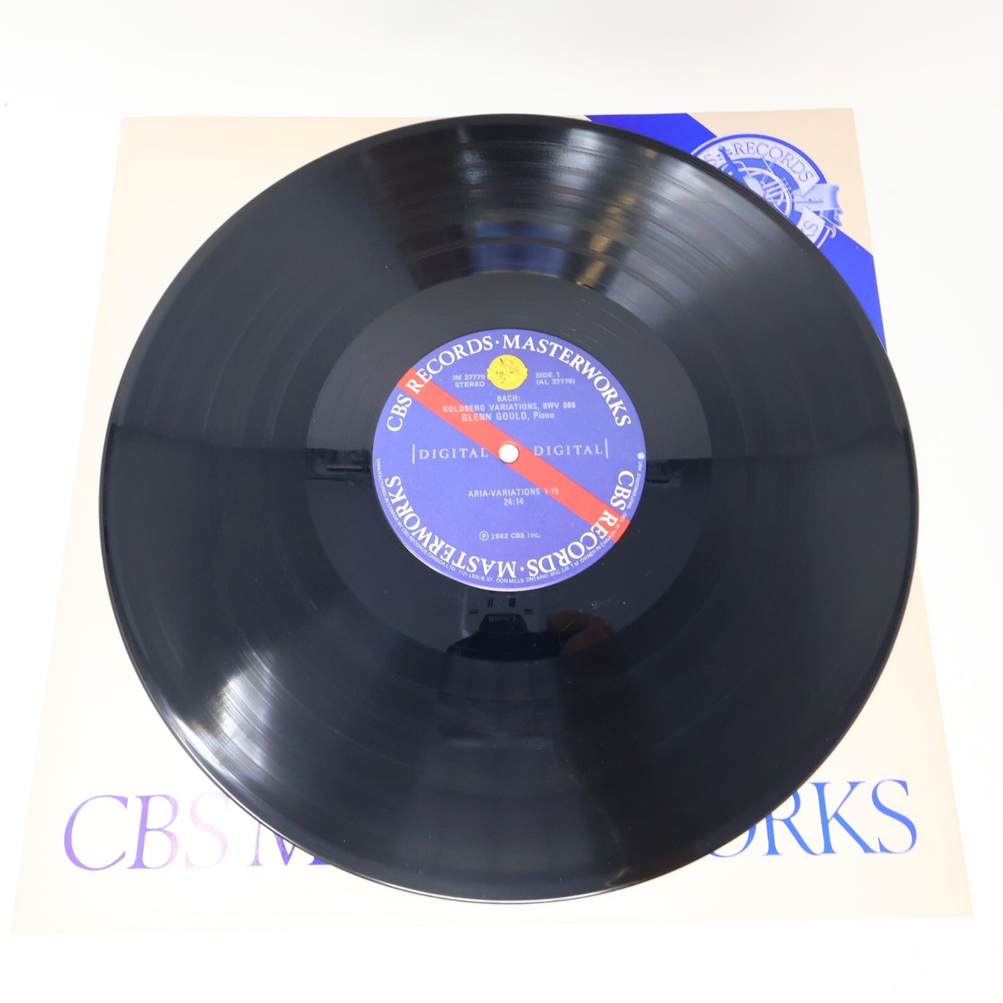Bach The Goldberg Variations Glenn Gould LP Record 1982 IM 37779 CBS Masteworks