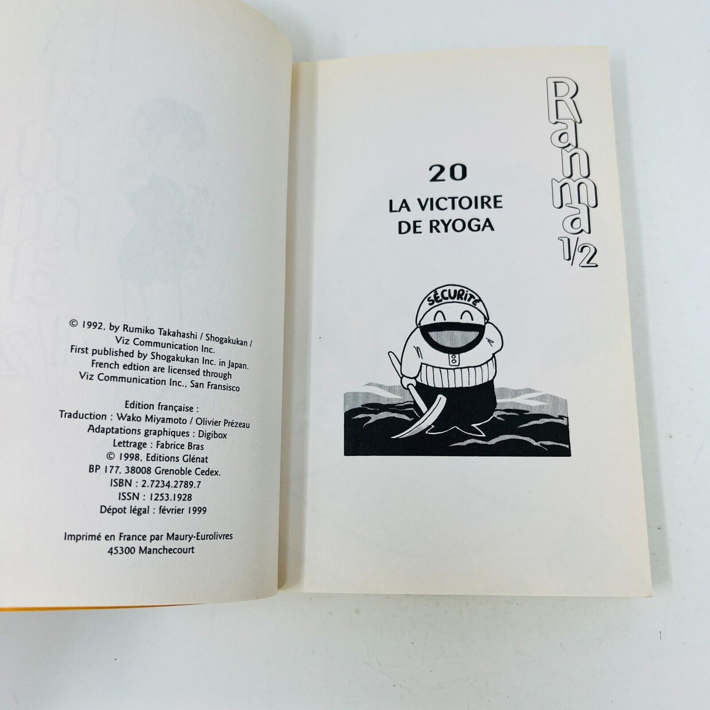 3x Mangas Ranma 1/2 #20-21-22 Rumiko Takahashi Glénat Victoire de Ryoga Lot 90s