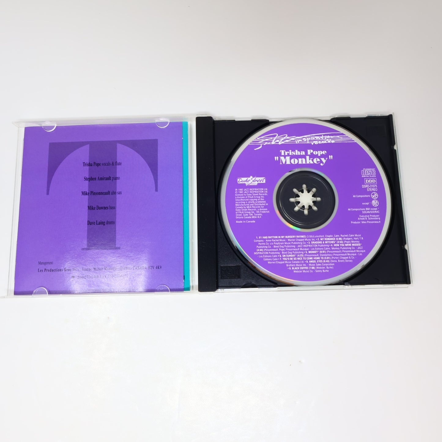 Trisha Pope CD Eponymous Duke Street Records 1992 Jazz Reggae Contemporary Jazz