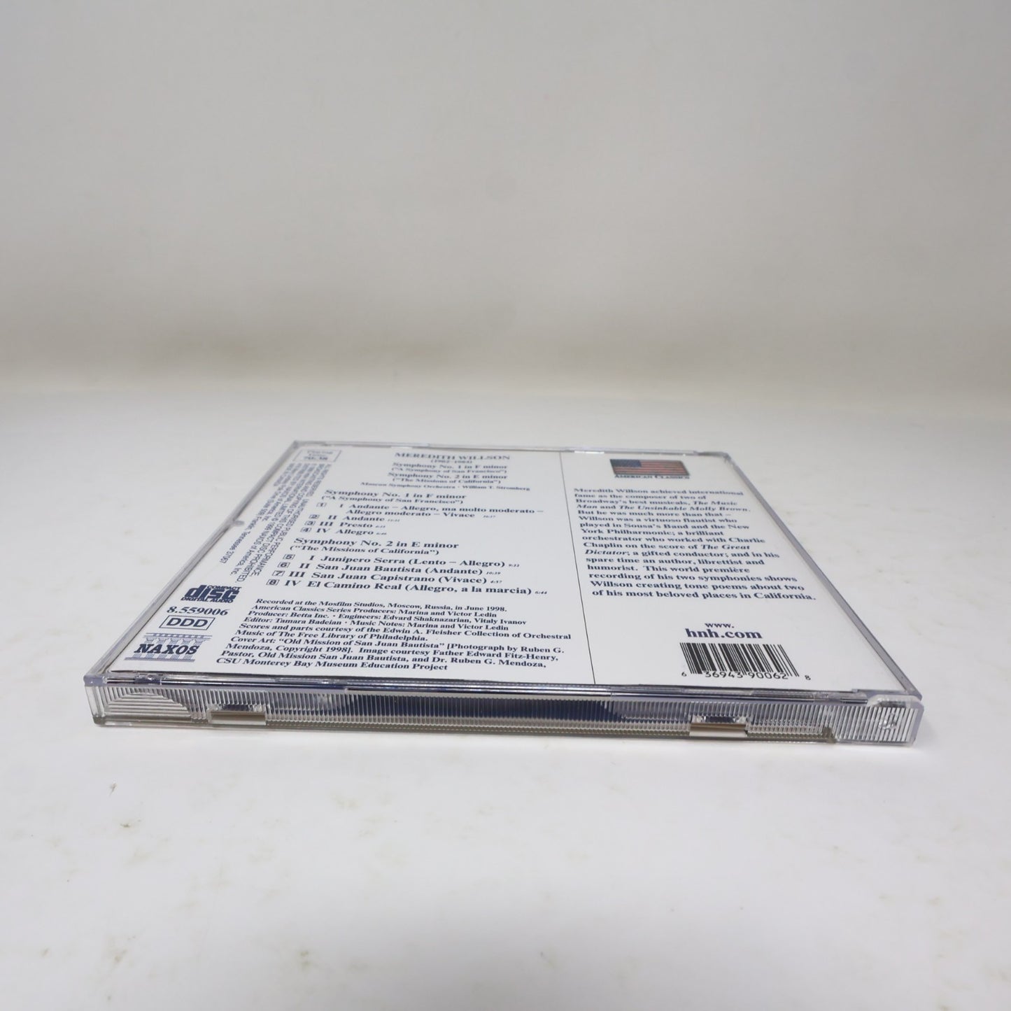 Meredith Willson A Symphony of San Francisco/The Missions of California CD 90s