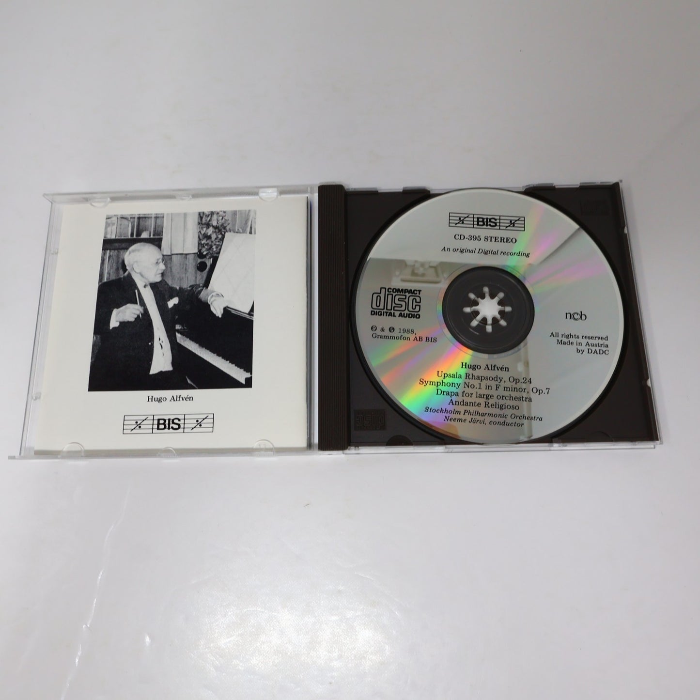 Hugo Alfvén 3 CD Lot Symphony 1-2-3 Stockholm Philharmonic Orchestra/Neeme Järvi