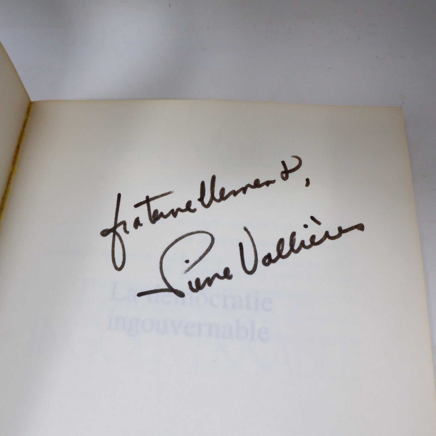 1979 La Démocratie Ingouvernable Signé Pierre Vallières Québec Amérique Société