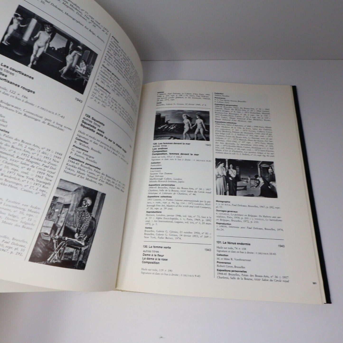 1975 Delvaux Catalogue de l'Oeuvre Peint de Michel Butor Hardcover HC Cosmos Art