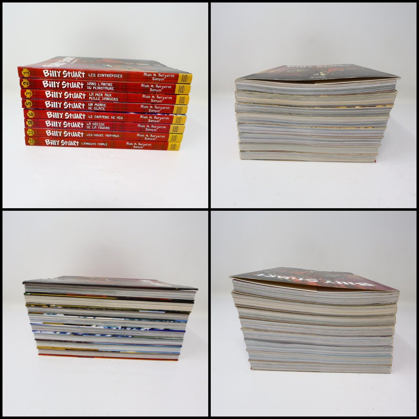Billy Stuart #1-3 5-6 10-12 Lot 8 Livres Bergeron/Sampar Les Zintrépides PB Bd