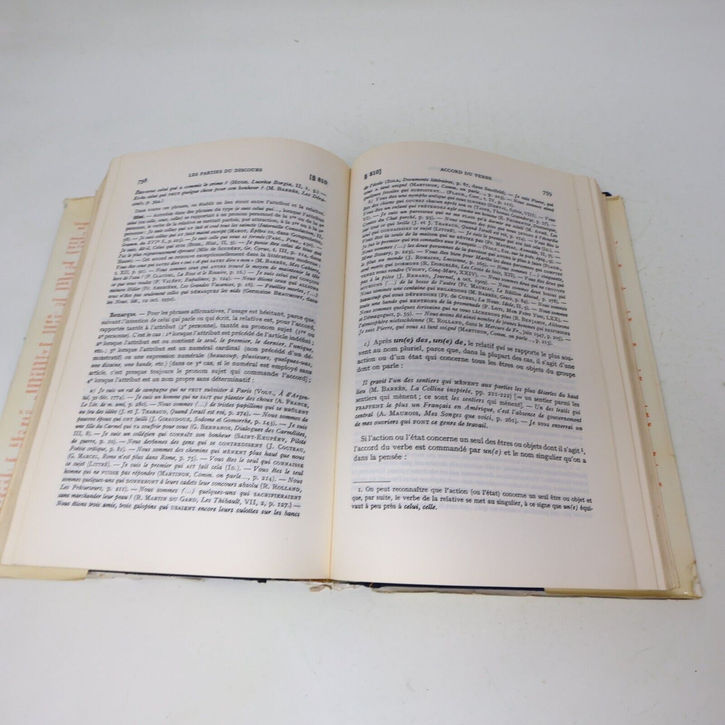 1964 Le Bon Usage Maurice Grevisse Grammaire Française Référence Duculot Relié