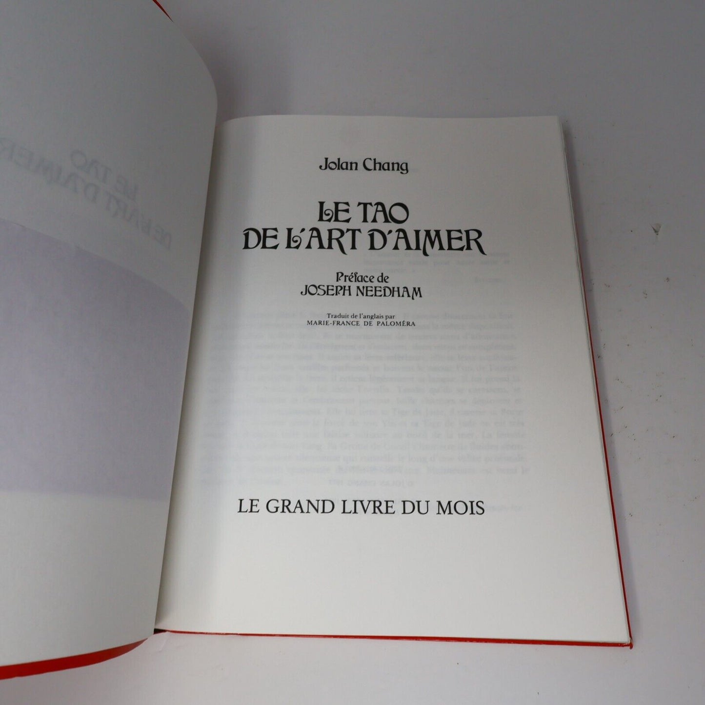2000 Le Tao de l'Art d'Aimer de Jolang Chang Paperback PB Sexualité Français