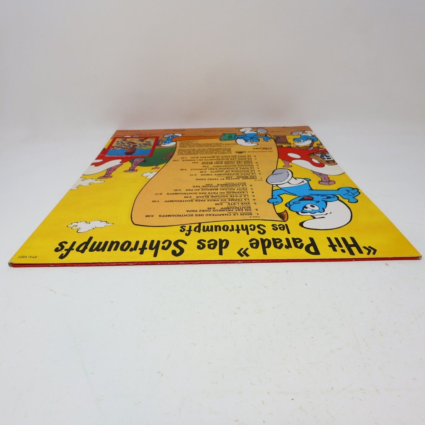 Hit Parade des Schtroumpfs Disque LP 1981 Enfant Français French Smurfs PTV-1021