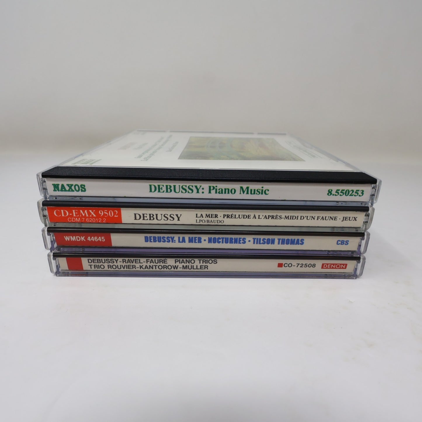 Debussy 4 CD Lot Piano Music/Piano Trios/La Mer/Nocturnes/Jeux Baudo/Thomas 80s