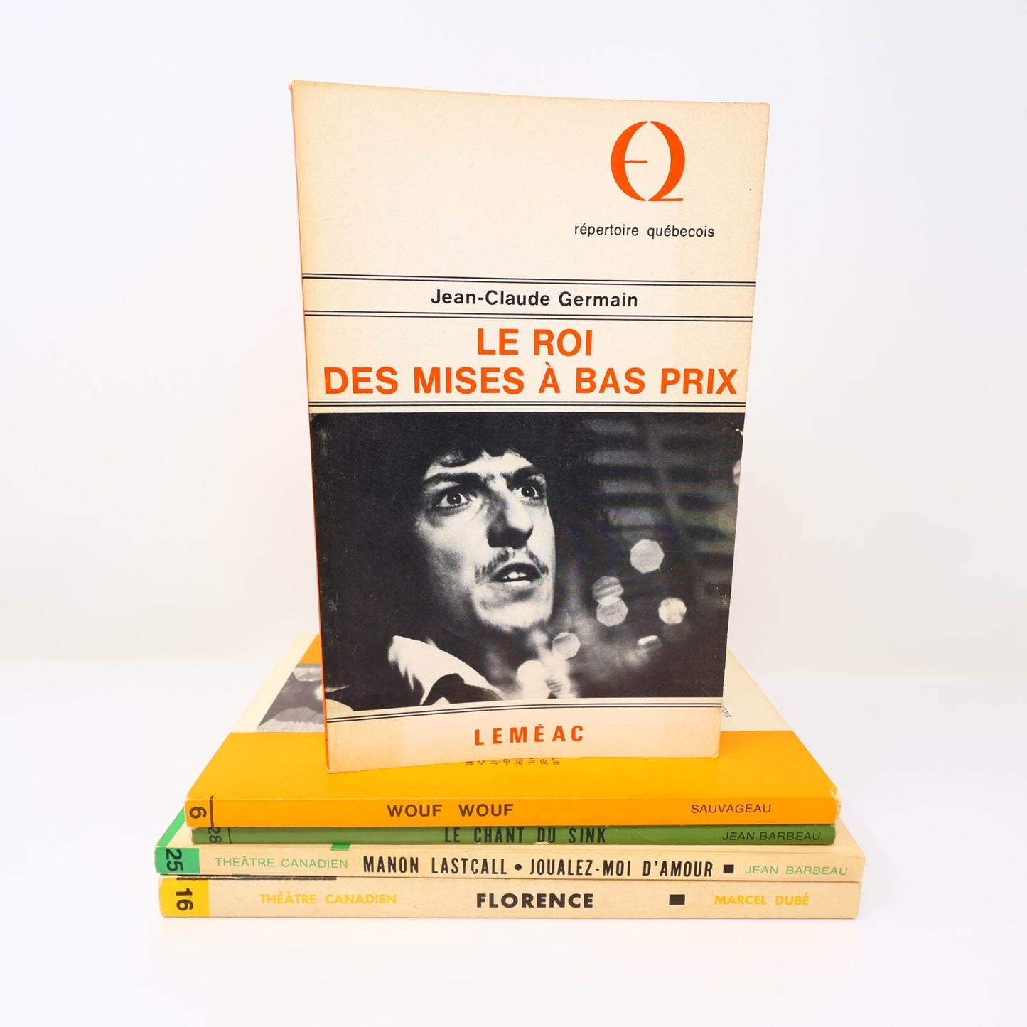 Théâtre Québec Lot 5 Livres Leméac Wouf Wouf/Florence/Chant du Sink Français 70s