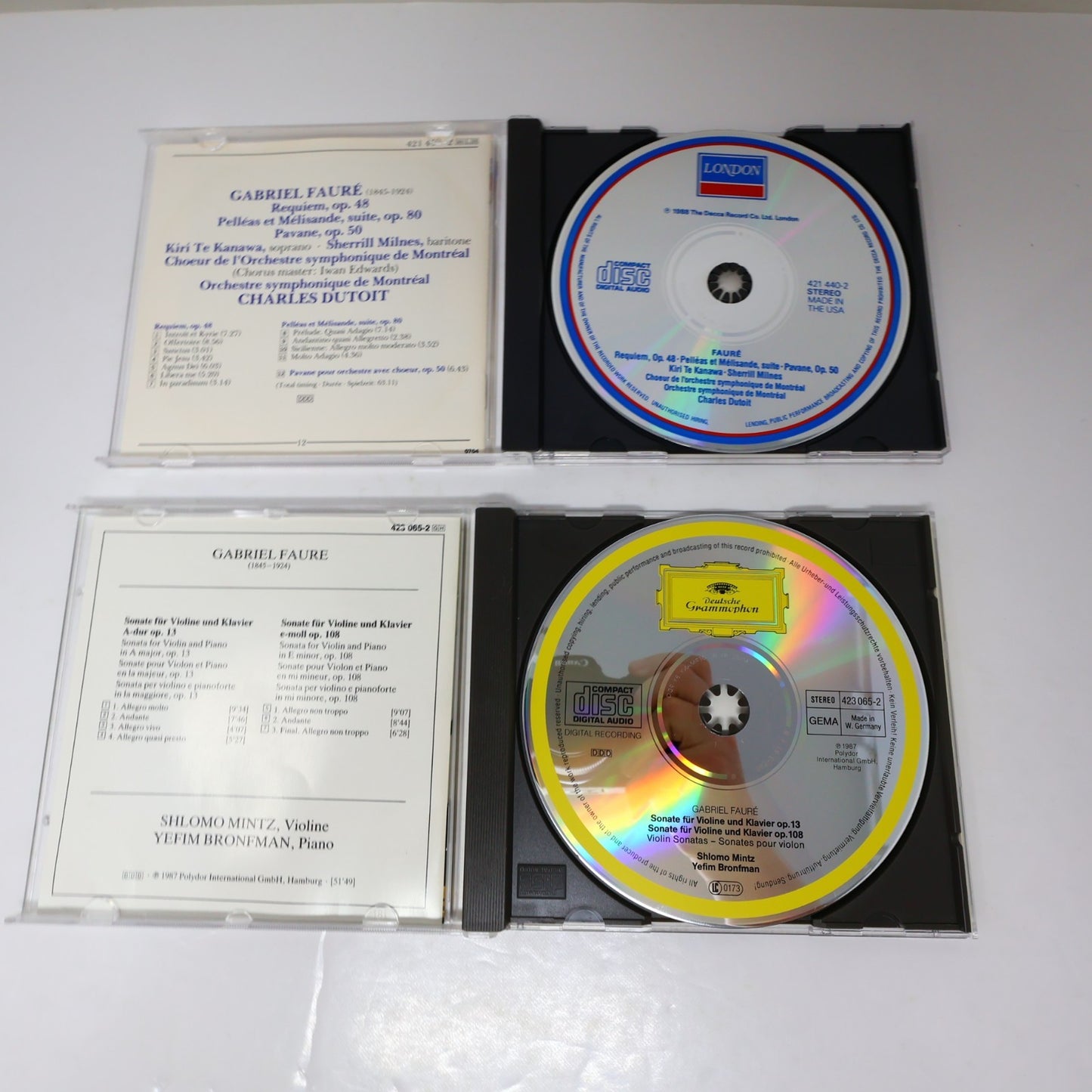 Gabriel Fauré 9 CD Lot Requiem/Violin Sonatas/Musique de Chambre/Piano Quartets