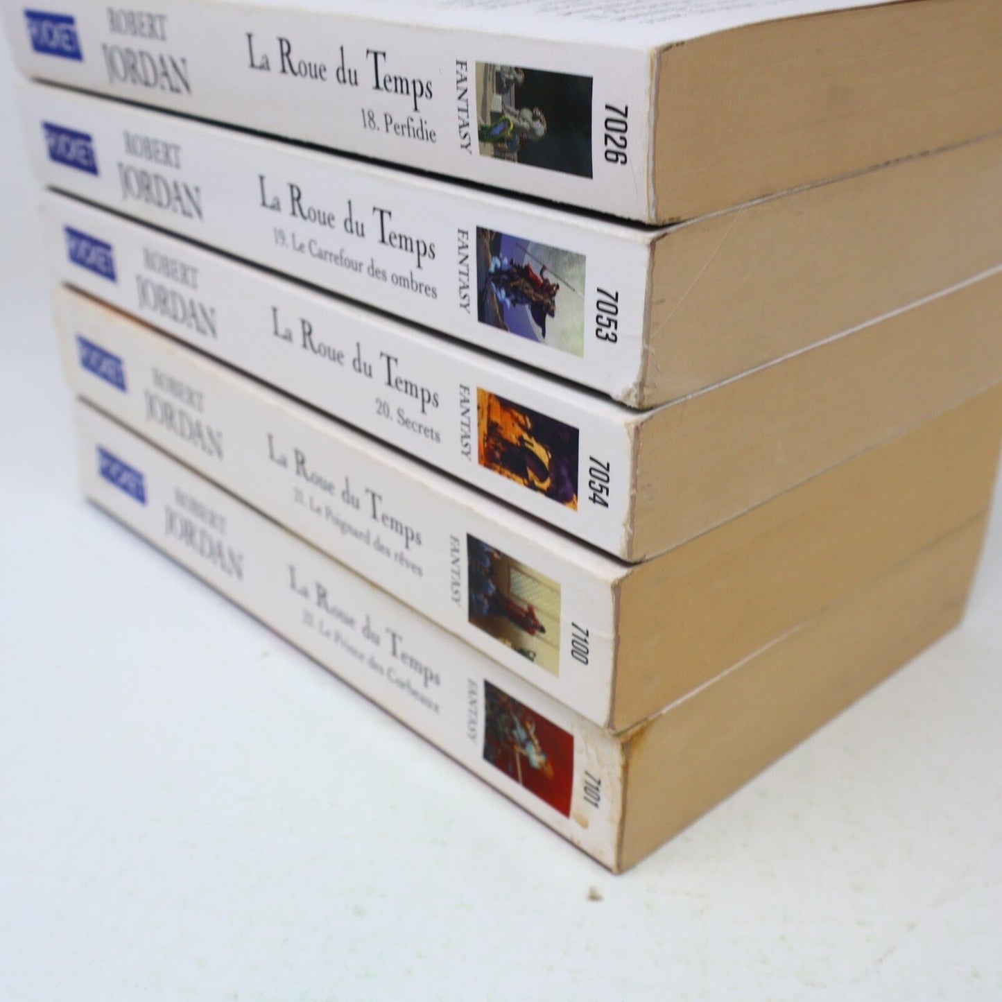 Lot 5 Livres La Roue du Temps #18-22 The Wheel of Time Robert Jordan Français PB