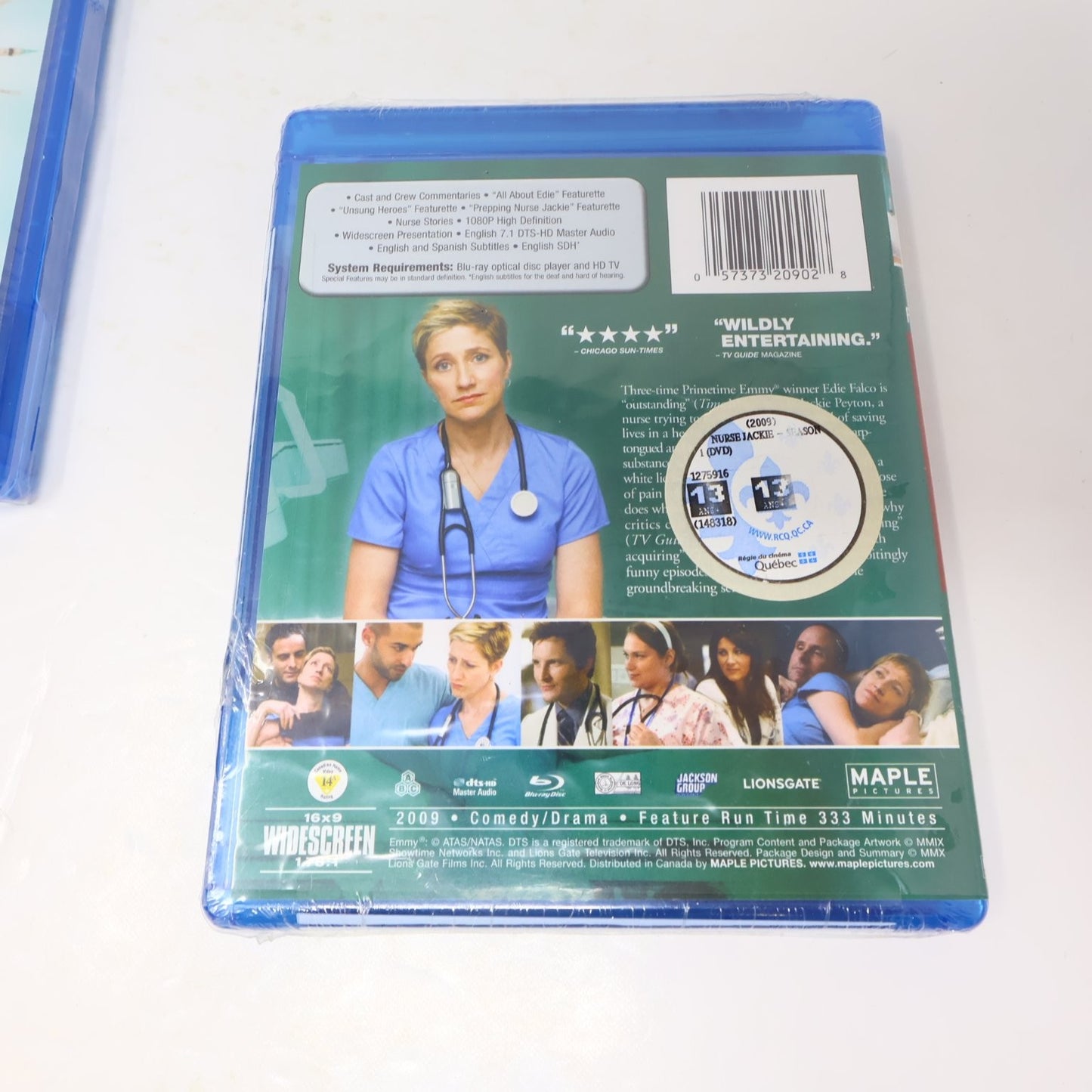 Nurse Jackie Blu-ray Seasons 1-2-3 Factory Sealed Edie Falco Comedy Drama NTSC