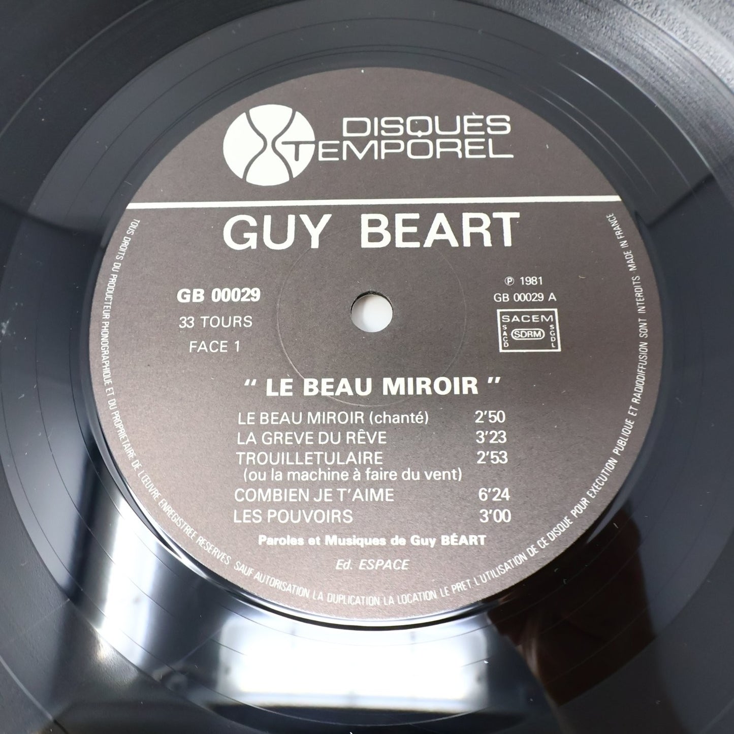 Guy Béart Lot 4 Disques Record Fenêtre/Espérance Folle/Beau Miroir/Renaissances