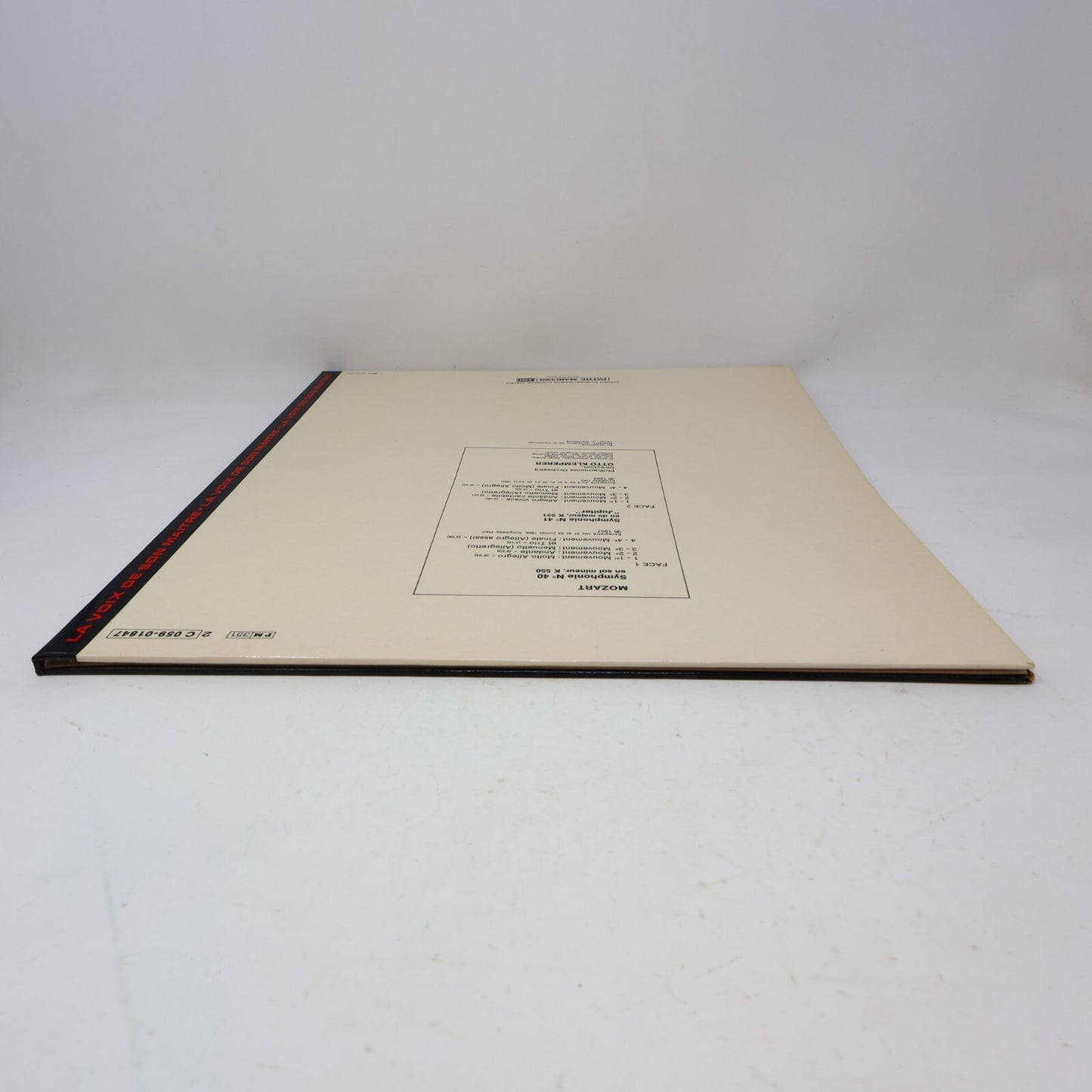 Otto Klemperer Philharmonia Orchestra Mozart Symphonies 40-41 Record C 059-01847