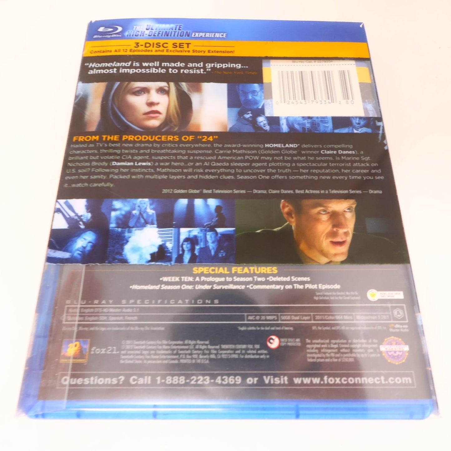 Homeland 2 Blu-ray Lot Complete Seasons 1 & 2 Claire Danes Damian Lewis NTSC