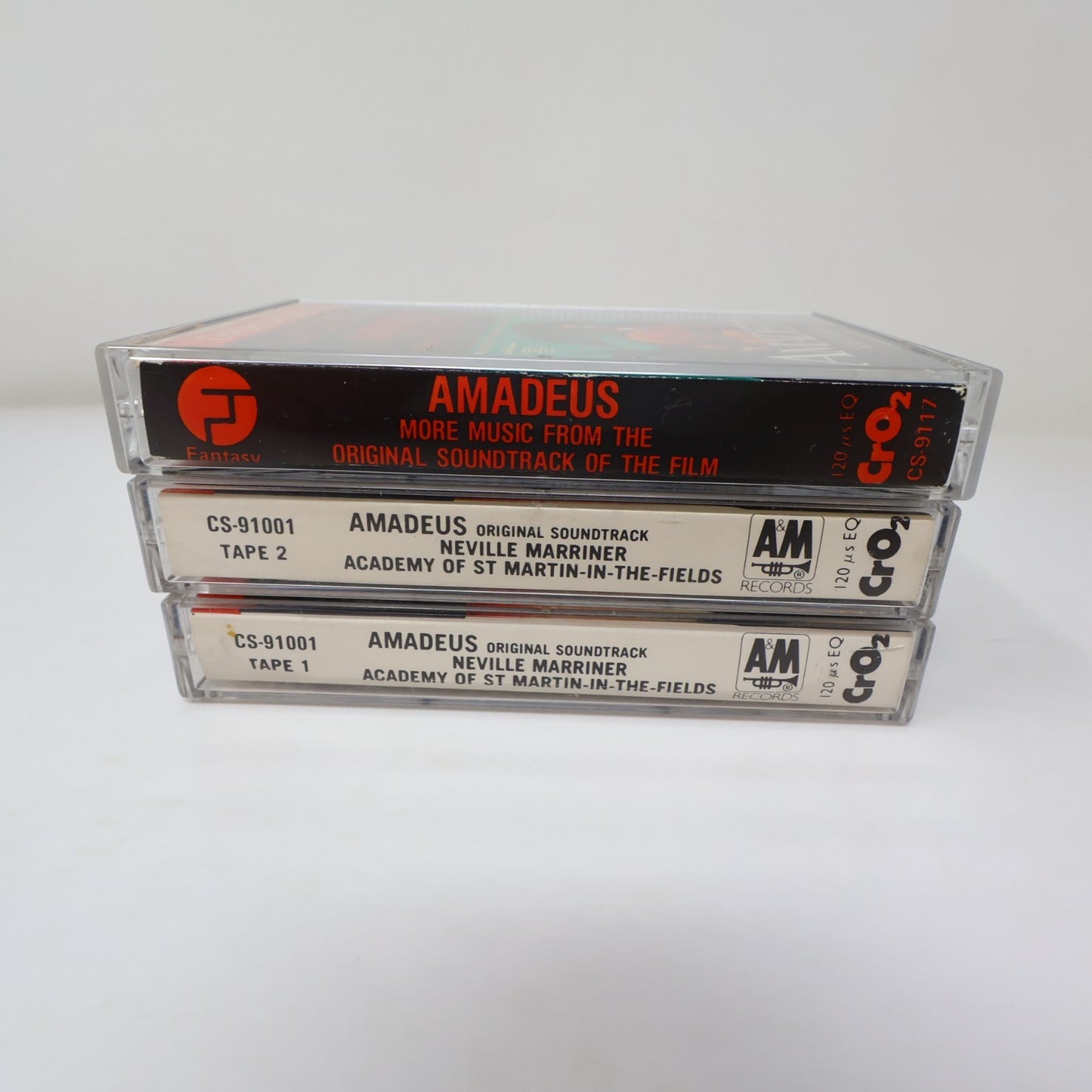 Amadeus/More Amadeus Original Movie Soundtrack 3 Cassettes Lot Neville Marriner