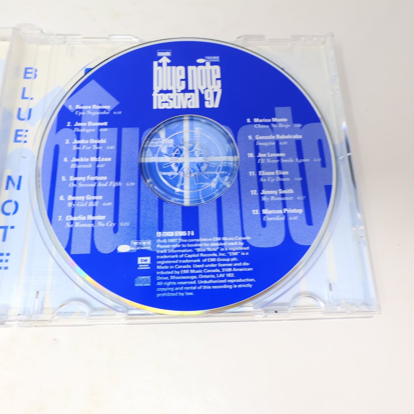 Blue Note Festival '97 CD Jazz Compilation EMI Canada Jane Bunnet/Joe Lovano