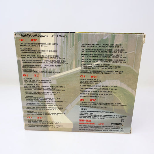 Vivaldi for All Seasons 5 CD Boxset 1995 Classical I Musici Philips Digital