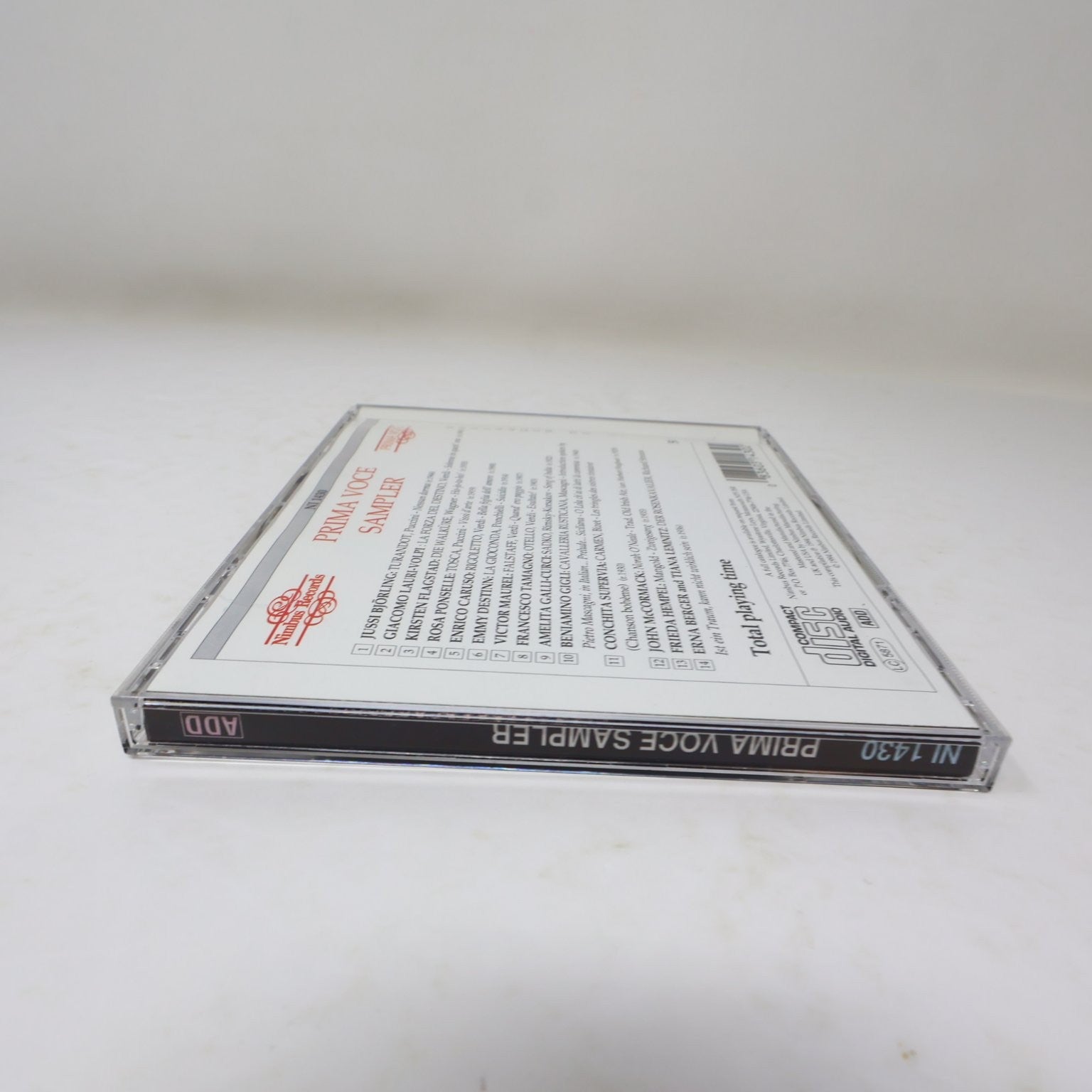 Nimbus Records Prima Voce Sampler CD 1994 Classical Vocal Compilation