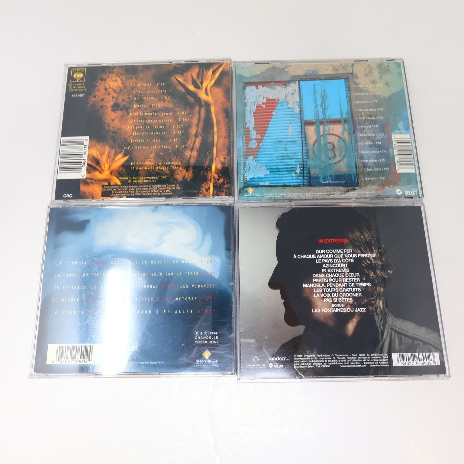 Francis Cabrel Lot 6 CDs Sarbacane/Hors-Saison/In Extremis/Beaux Dégâts Français